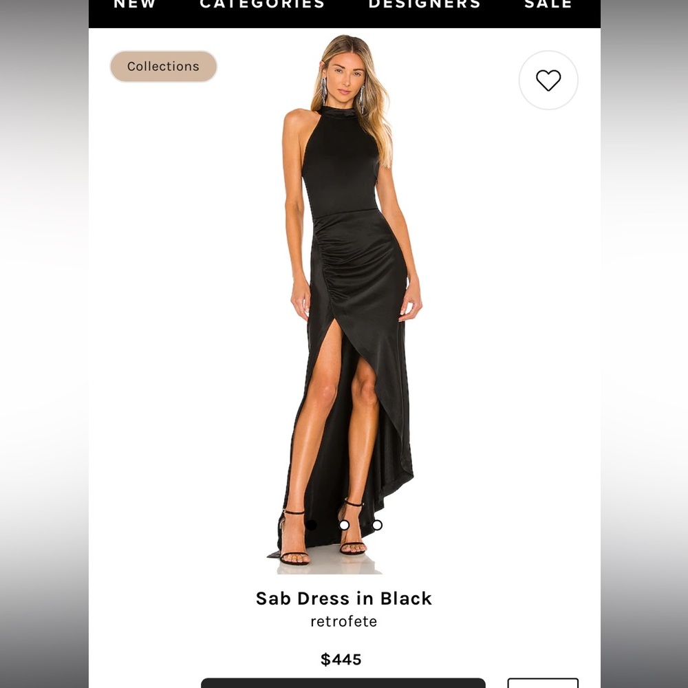 Retrofete Sab dress in black